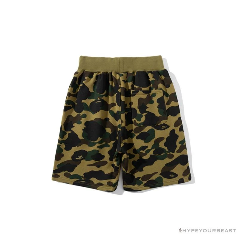 Clothes BAPE X READYMADE Tiger Head Foam Camouflage Shorts ‘GREEN’