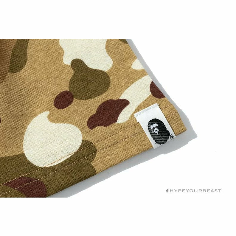 Clothes BAPE Military Style Desert Camouflage Tee Shirt ‘YELLOW’