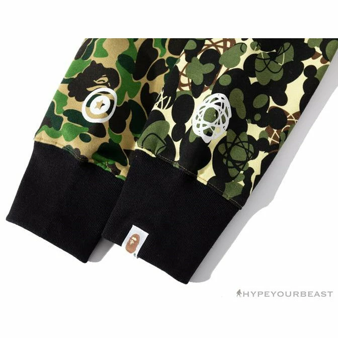 BAPE X UNKLE Camouflage Green Belt Ear Hoodie Clothes
