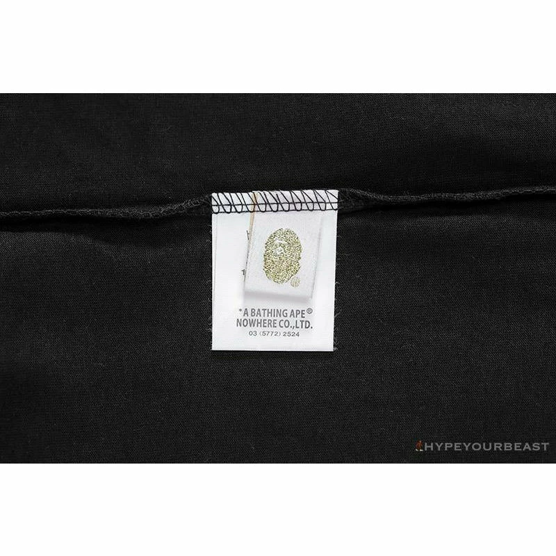 Clothes BAPE Classic Embroidered Logo Ape Head Tee Shirt ‘BLACK’