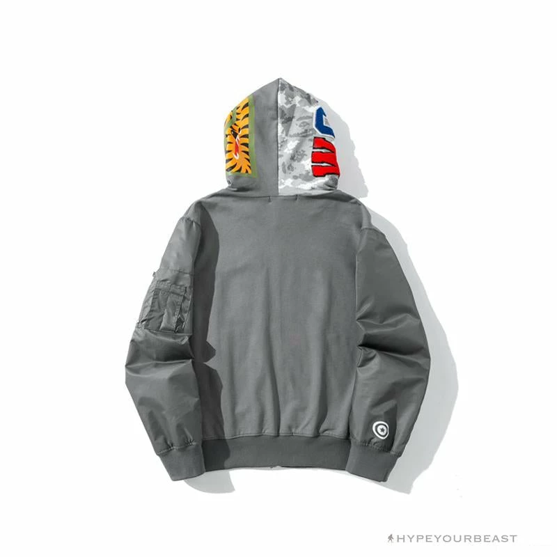 BAPE Digital Pixel Camouflage Hoodie ‘GREY’ Clothes