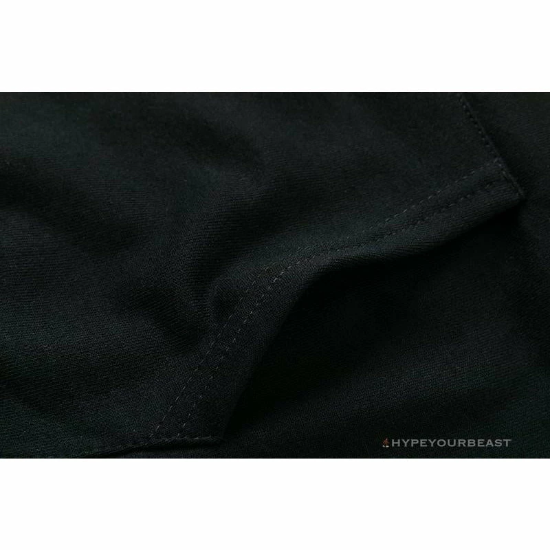 BAPE Classic Ape Head Embroidered Standard Cotton Terry Hoodie ‘BLACK’ Clothes