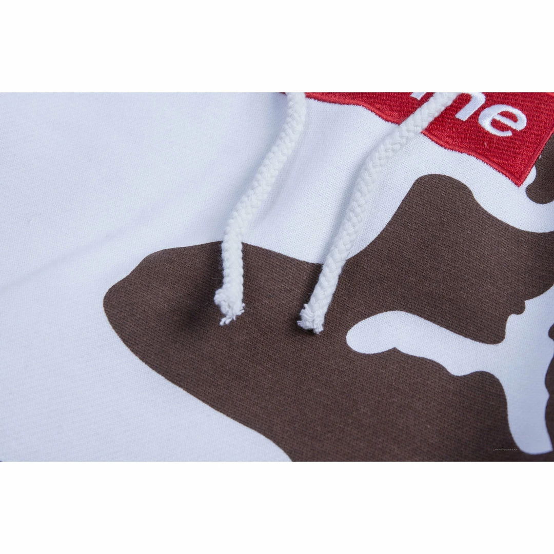 hypeyourbeast S*p*e camo hoodie white camouflage hoodies & jackets