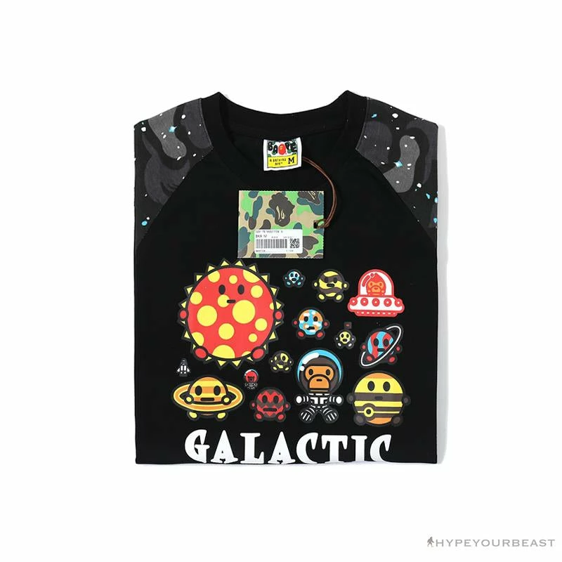 Clothes BAPE Baby Milo Galaxy Astronaut Luminous Tee Shirt ‘BLACK’