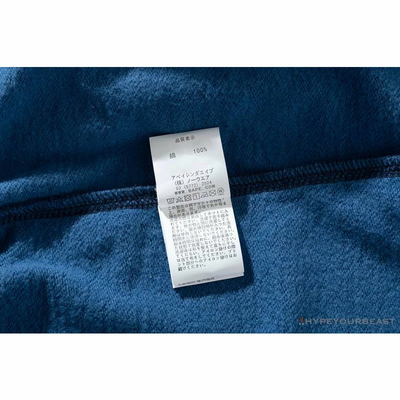 BAPE X Readymade Tiger Head Foam Camouflage Hoodie ‘BLUE’ Clothes