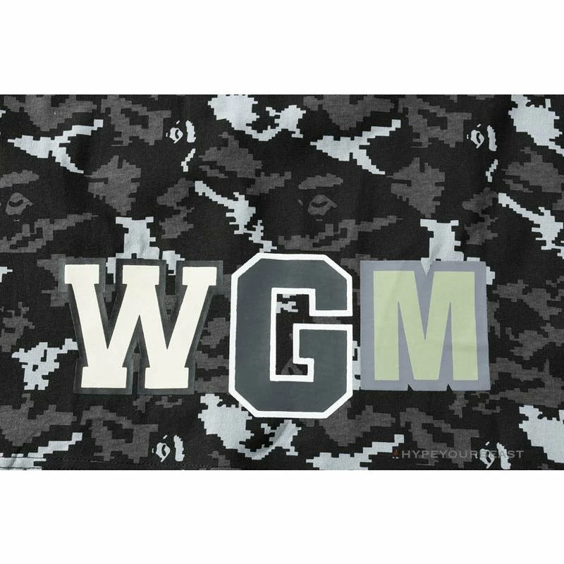 BAPE Digital Pixel Camouflage Tee Shirt ‘BLACK’ Clothes