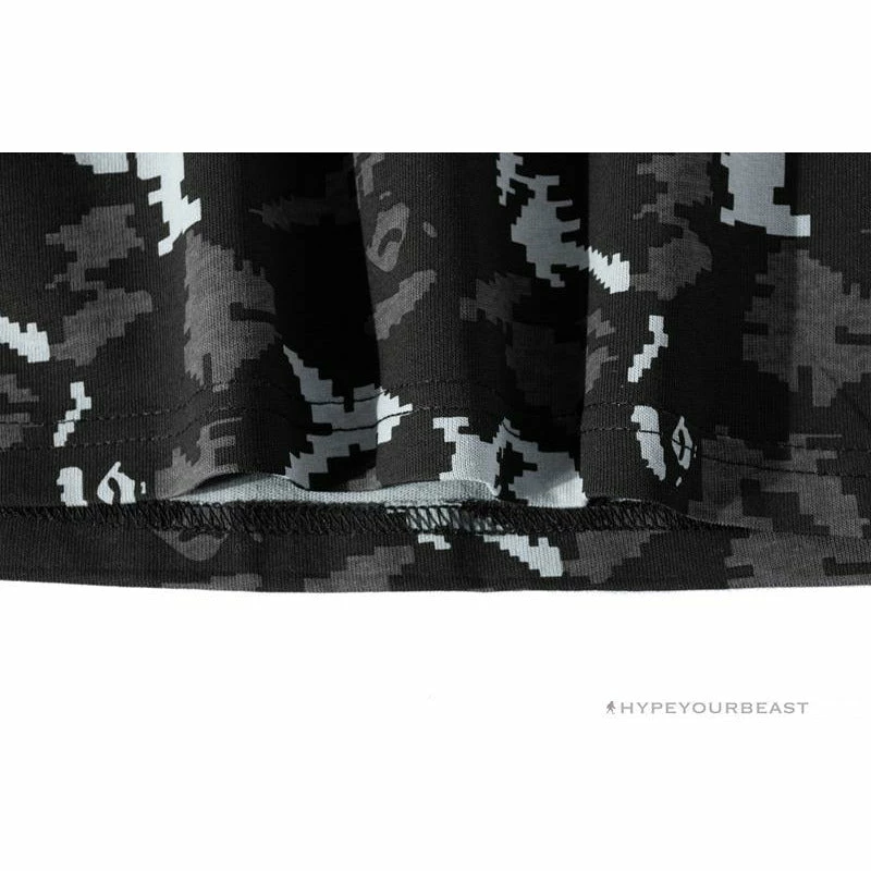 BAPE Digital Pixel Camouflage Tee Shirt ‘BLACK’ Clothes