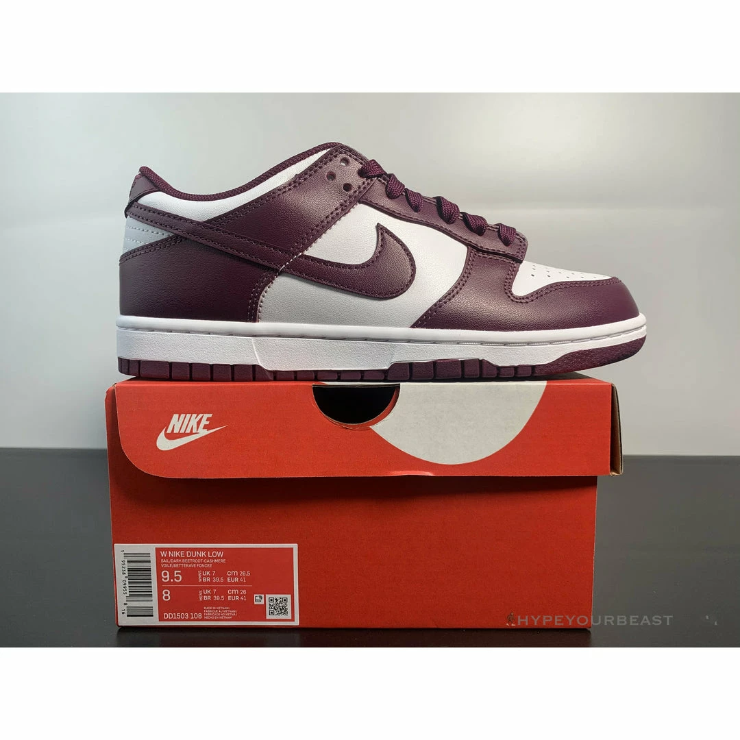 HypeYourBeast Nike Dunk Low ‘Bordeaux’