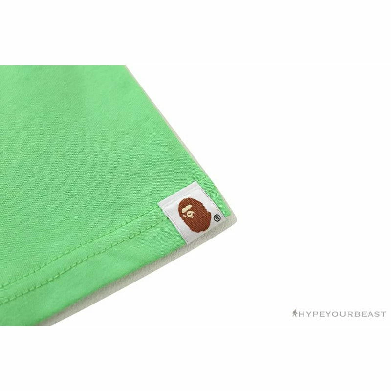 Clothes BAPE Baby Milo Color Square Ape Head Tee Shirt ‘GREEN’