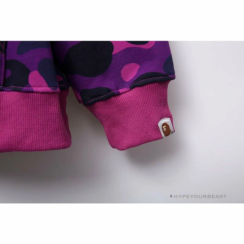 BAPE X Bathing Ape Head Camouflage Hoodie ‘PURPLE’