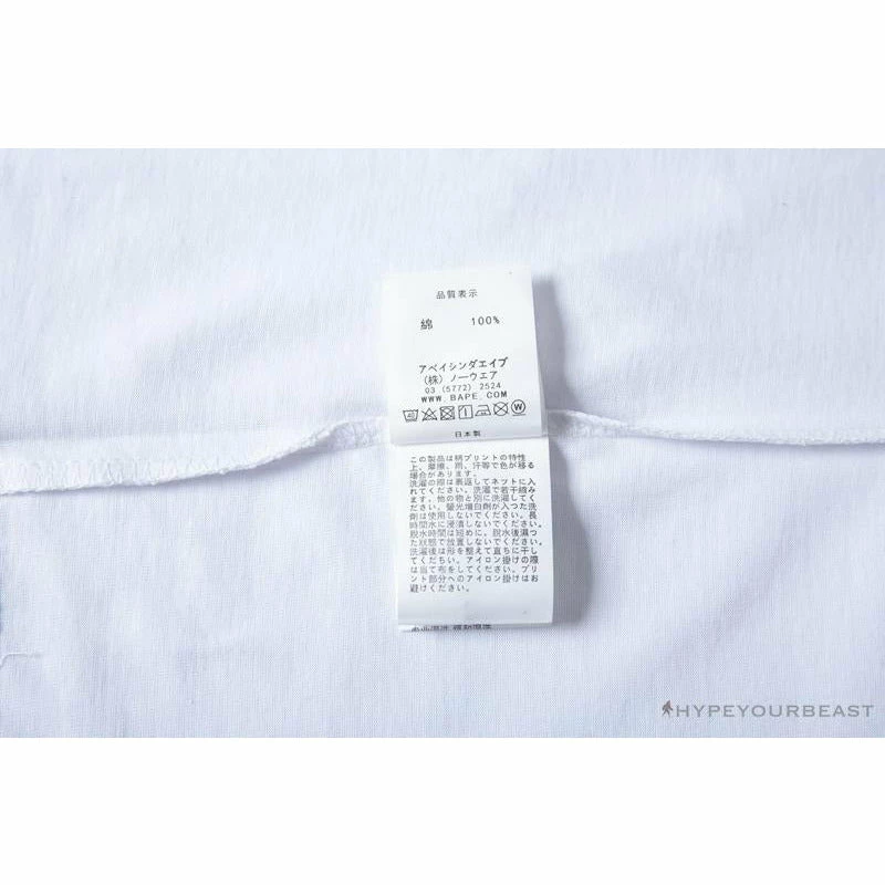 BAPE Readymade Small Bee Camouflage Letter Tee Shirt ‘BLUE’