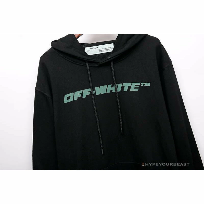 Hoodies & Jackets OFF-WHITE Hand-Painted Utility Pole Worker Hoodie ‘BLACK’
