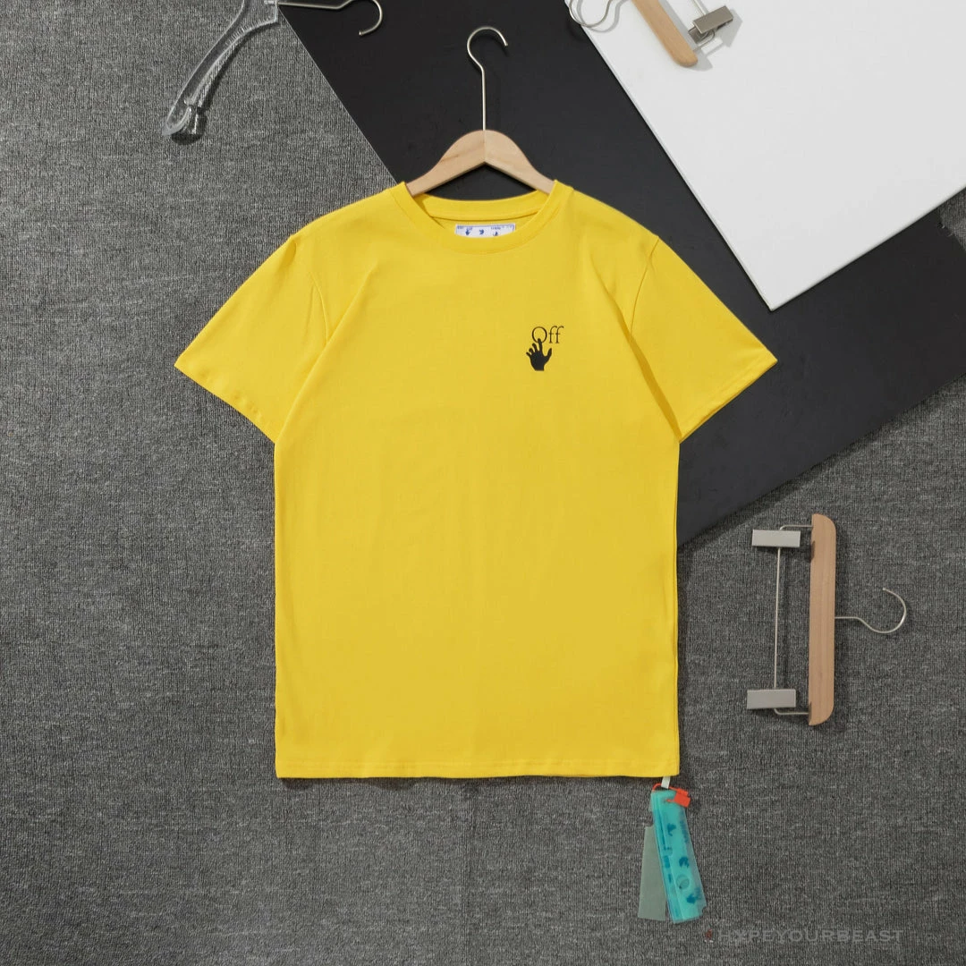 OFF-WHITE Spray Paint Arrow Tee Shirt ‘YELLOW’