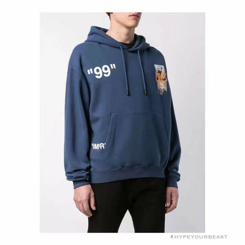 OFF-WHITE CO VIRGIL ABLOH 1863 Monet Hoodie ‘BLUE’ Hoodies & Jackets