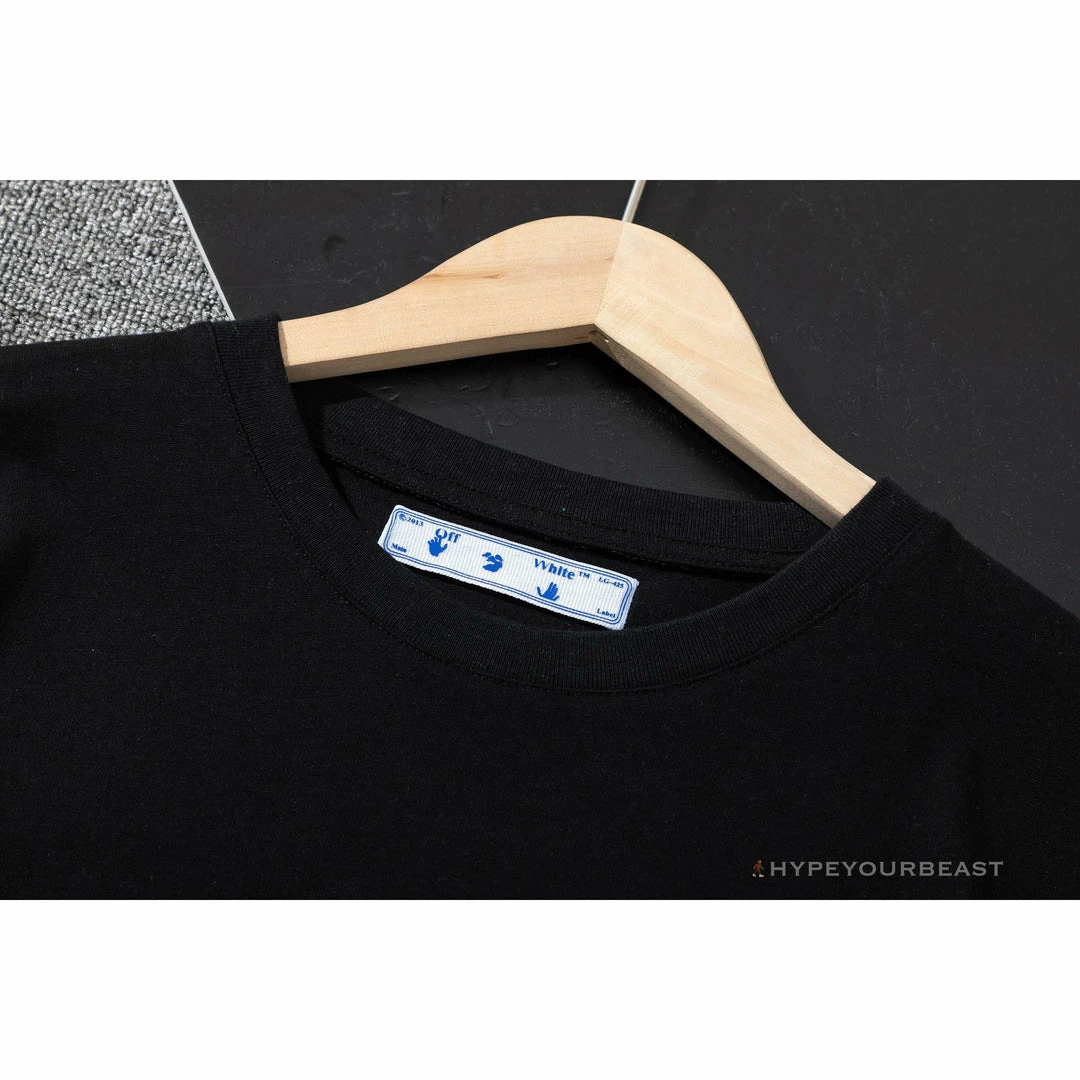 OFF-WHITE Floral And Frog Pattern Tee Shirt ‘BLACK’ T-Shirts