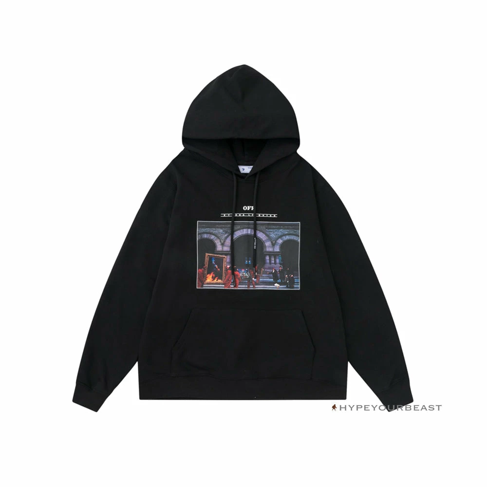 HypeYourBeast Off White Hoodie Fighter – Black