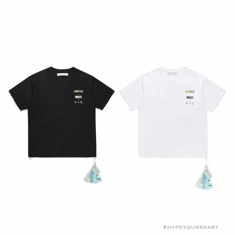 OFF-WHITE X LOEW X SMILEY Tee Shirt ‘WHITE’ T-Shirts