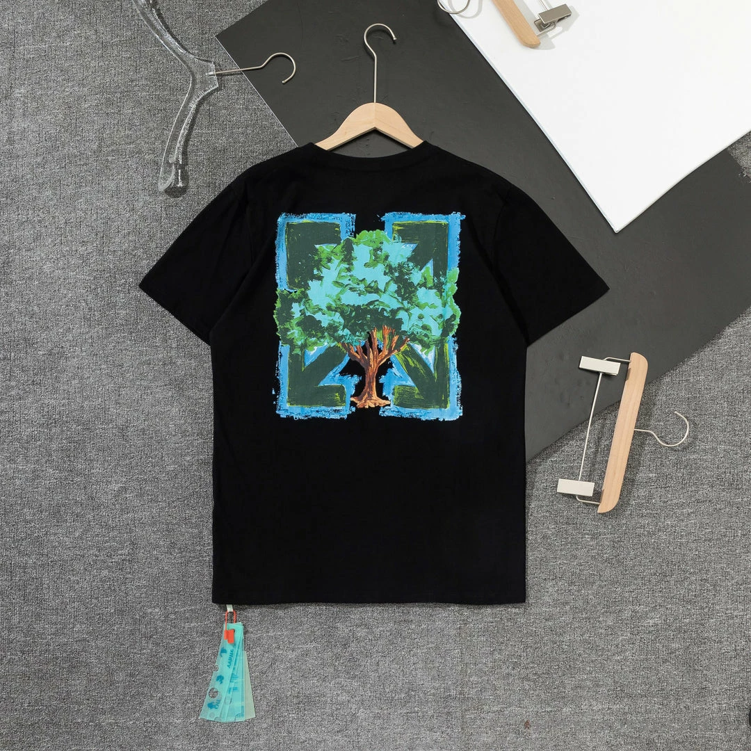 T-Shirts OFF-WHITE Big Tree HD Pattern Tee Shirt ‘BLACK’