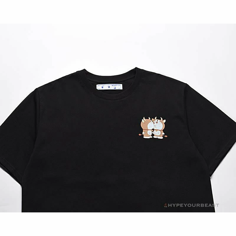 OFF-WHITE Year Of The Ox Doraemon Arrow Tee Shirt ‘BLACK’
