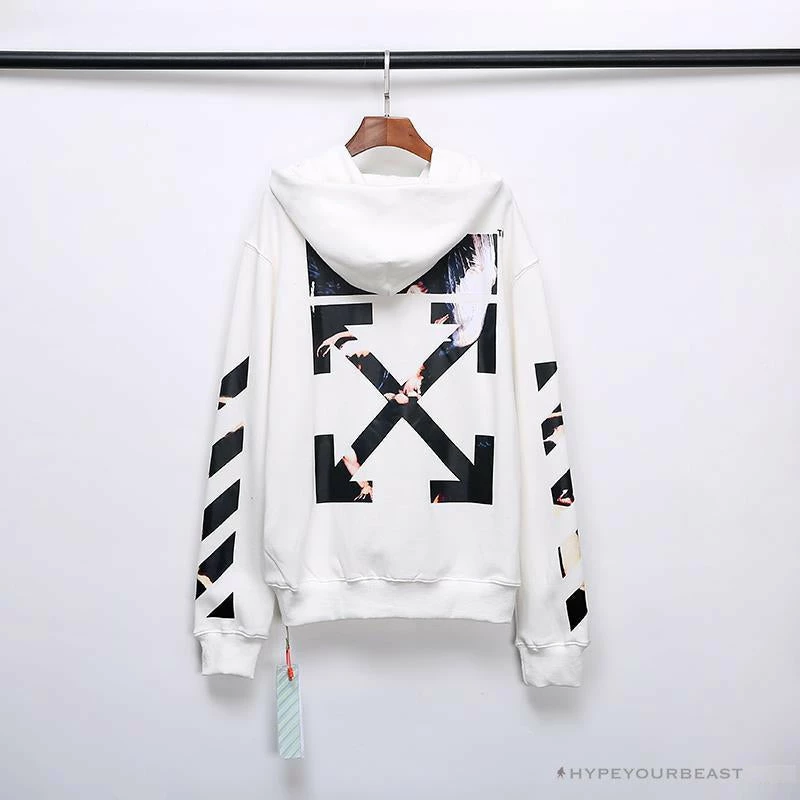 OFF-WHITE Angel Jesus Religious Print Hoodie ‘WHITE’