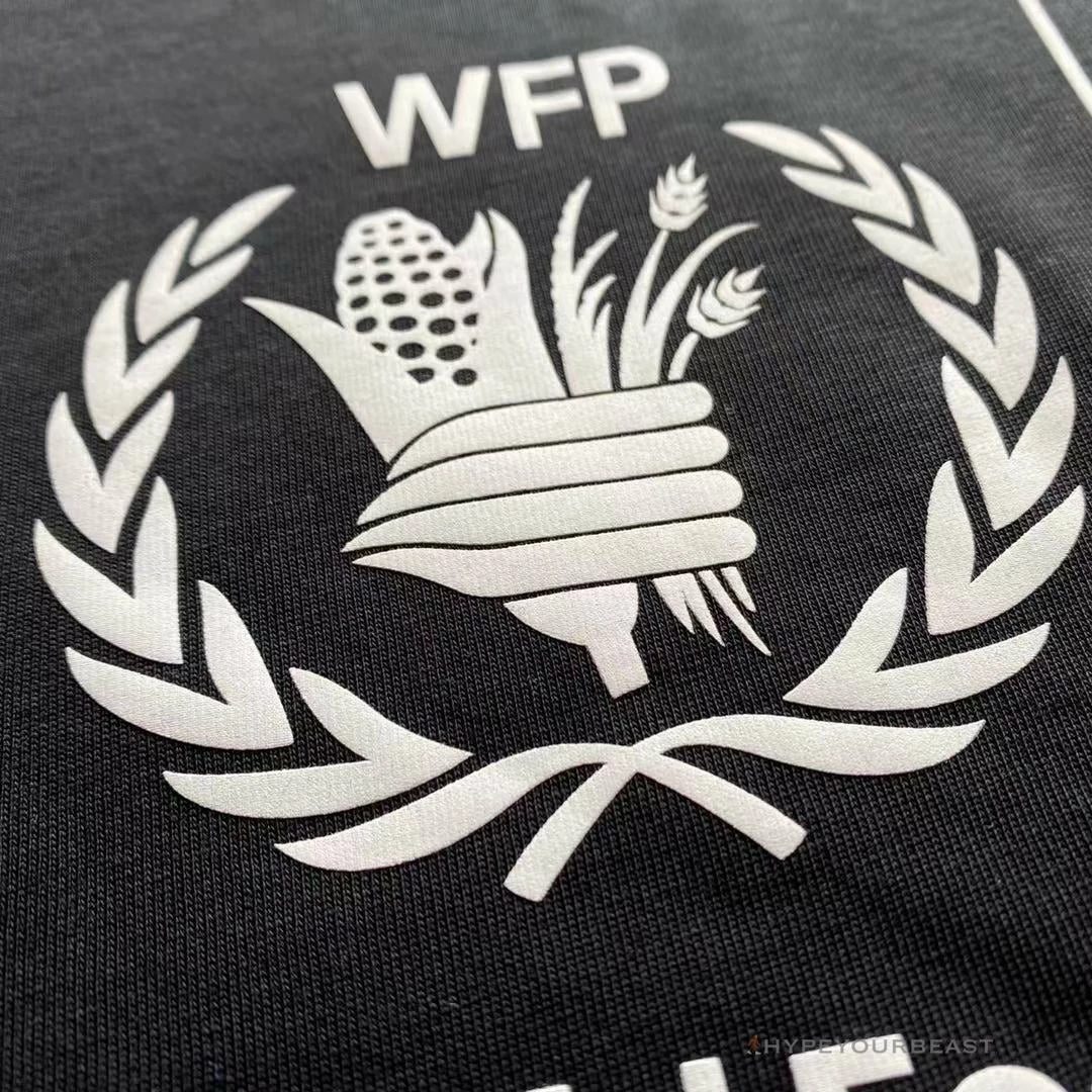 t-shirts bcg S*pport word food programme tee shirt black