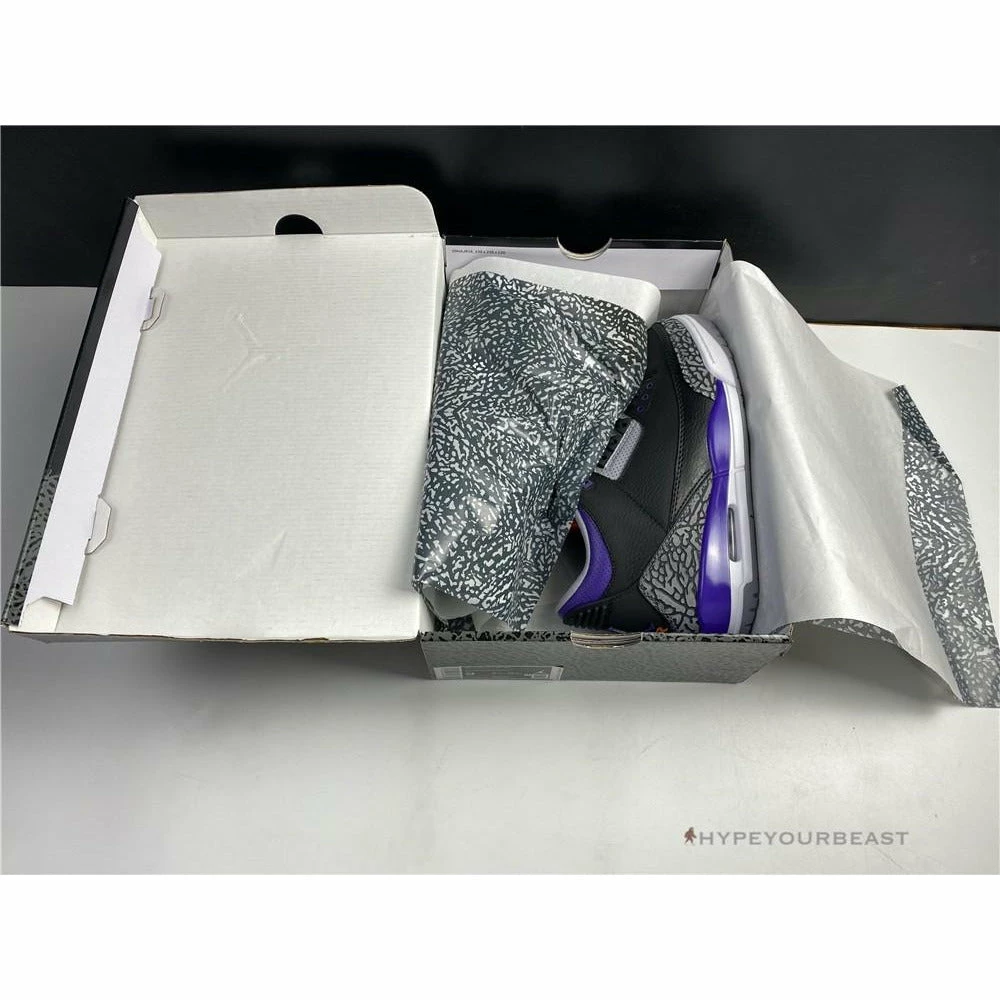 Air Jordan 3 ‘Court Purple Black Cement’