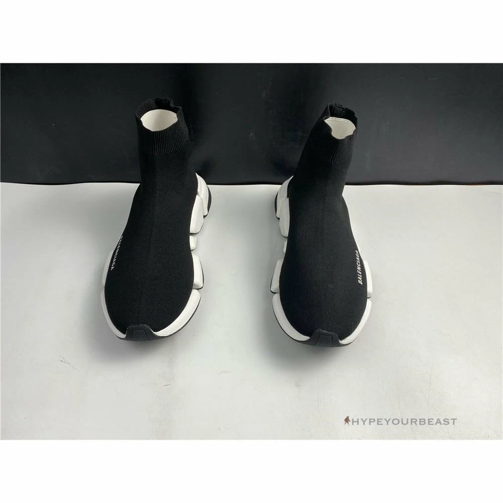 BCG Sock Sneakers Black / White Sole Balanciaga Sock Sneakers