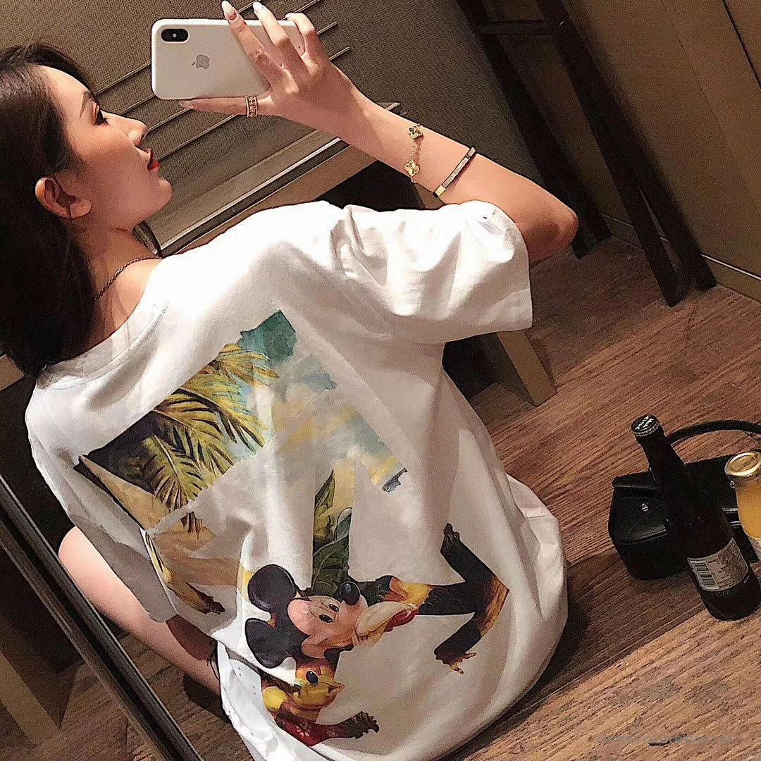 T-Shirts OFF-WHITE Disney Spring X Summer Mickey With Pluto Tee Shirt ‘WHITE’