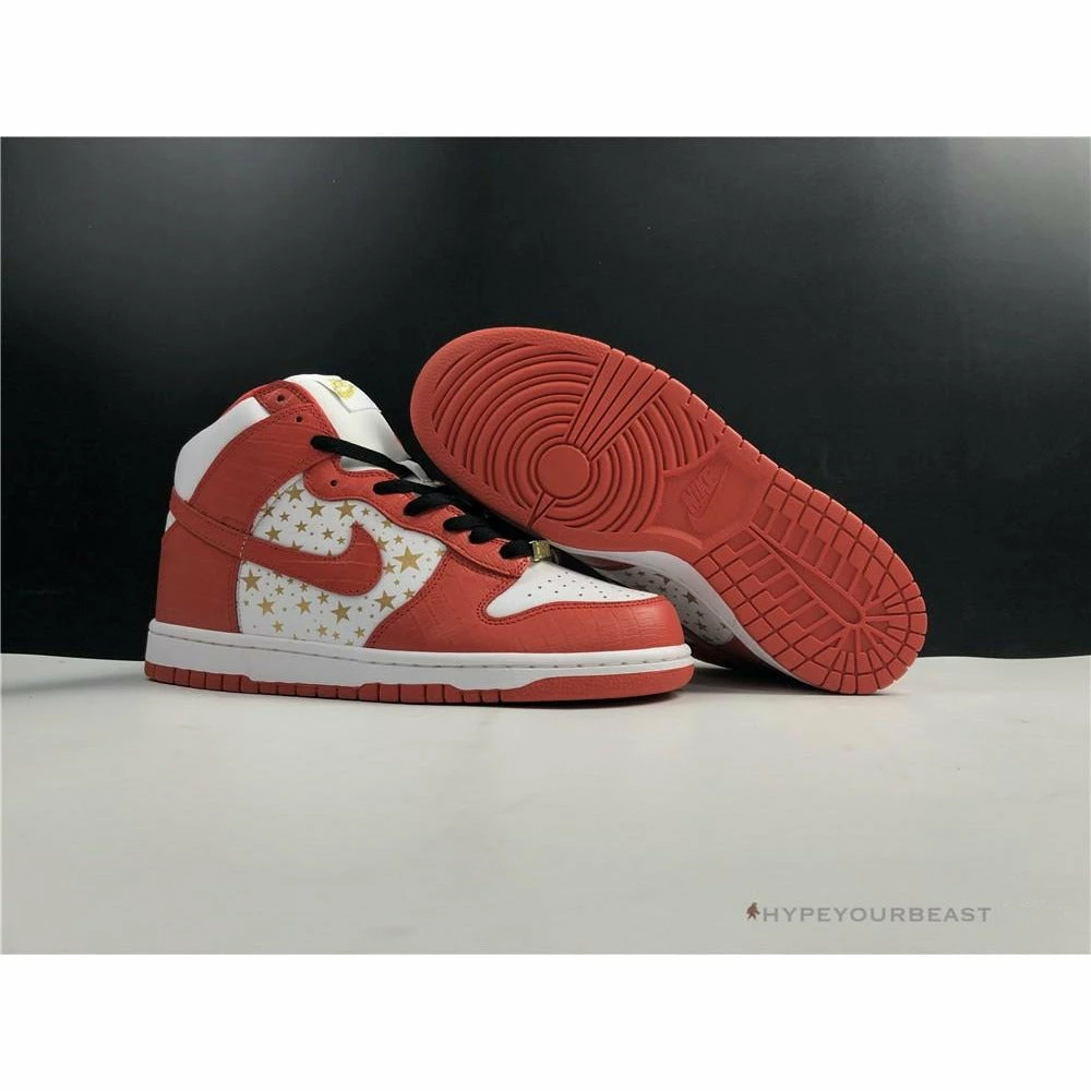 nike dunk high x S*p*e red