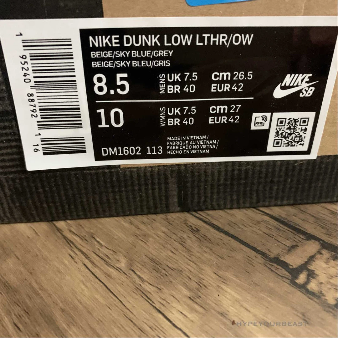HypeYourBeast Off White X Nike Dunk Low ‘Dear Summer – 05/50’