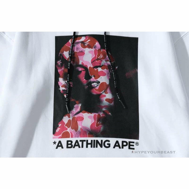 BAPE Marilyn Monroe Powder Camouflage Hoodie ‘WHITE’