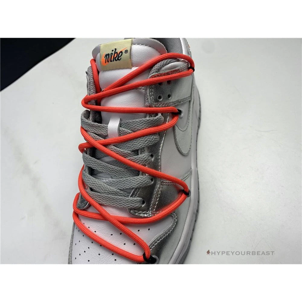Nike Off-White X Dunk Low ‘Metallic Silver’