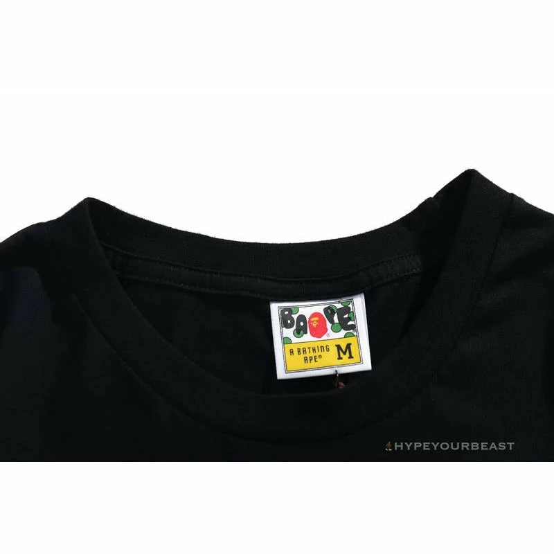 Clothes BAPE Shark Head Crazy Patch Tee Shirt