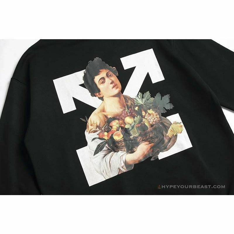 HypeYourBeast Off White Hoodie Black Fruits Hoodies & Jackets