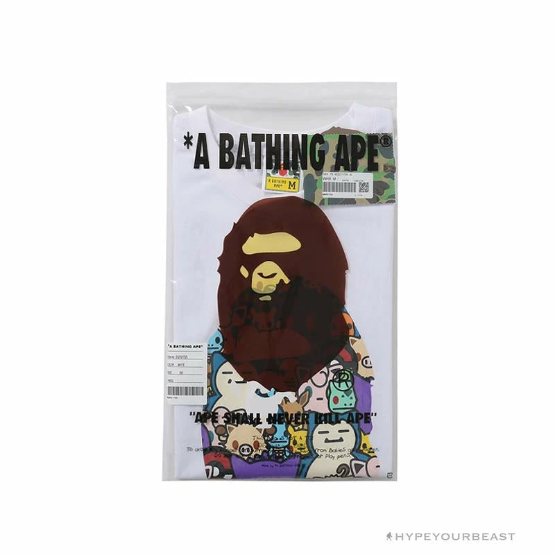 BAPE Pokémon Co-branded Ape Head Tee Shirt ‘WHITE’