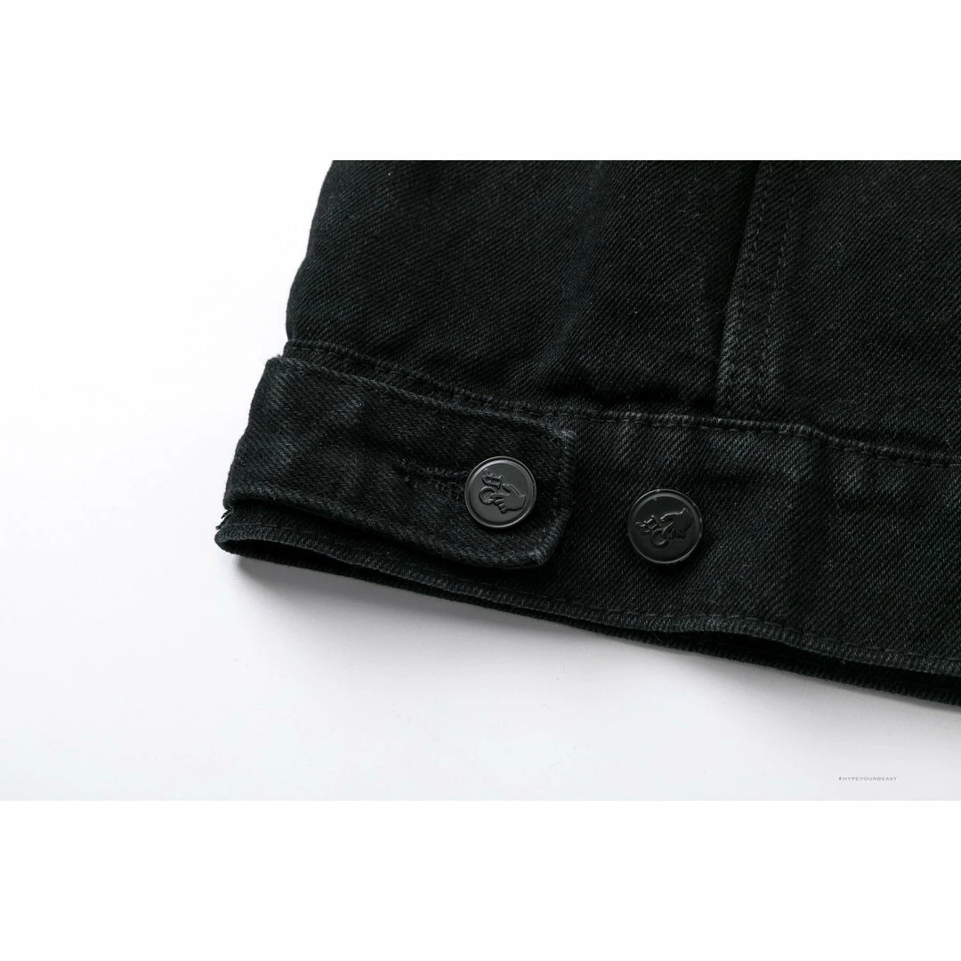 HypeYourBeast Off White Denim Black Jacket – White Hoodies & Jackets