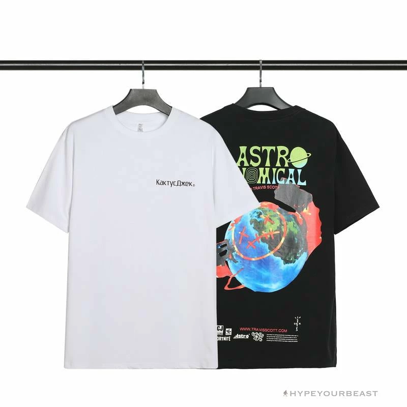 OFF-WHITE Travis Scott Cactus Jack Kakty Comek Tee Shirt ‘BLACK’