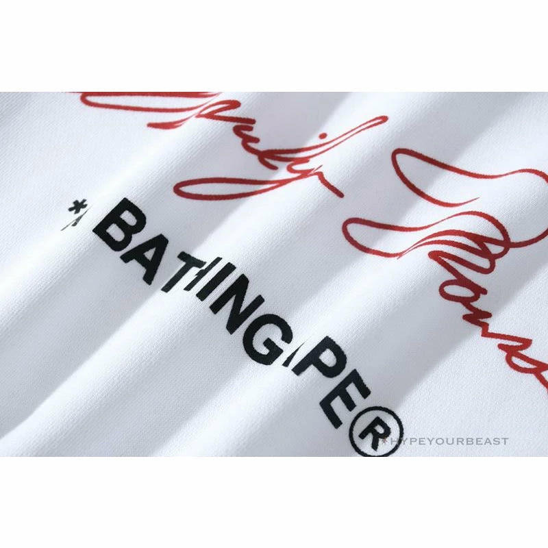 BAPE Marilyn Monroe Camouflage Background Hoodie ‘WHITE’ Clothes