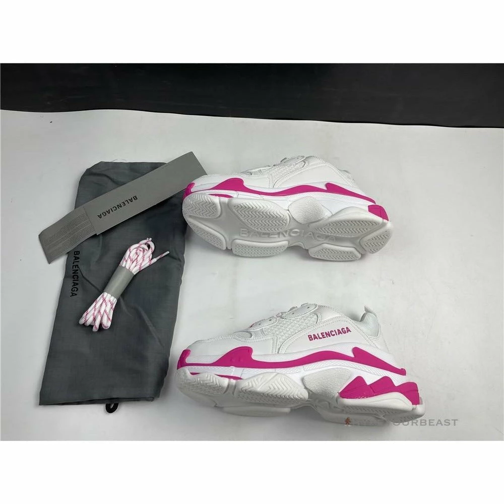hypeyourbeast Ba*len*cia*ga triple s bcg triple s white pink