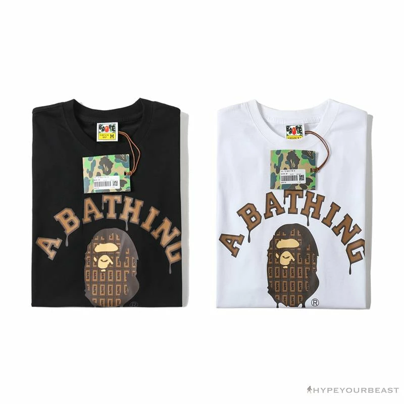 Clothes BAPE Valentine’s Day Chocolate Ape Head Tee Shirt ‘WHITE’