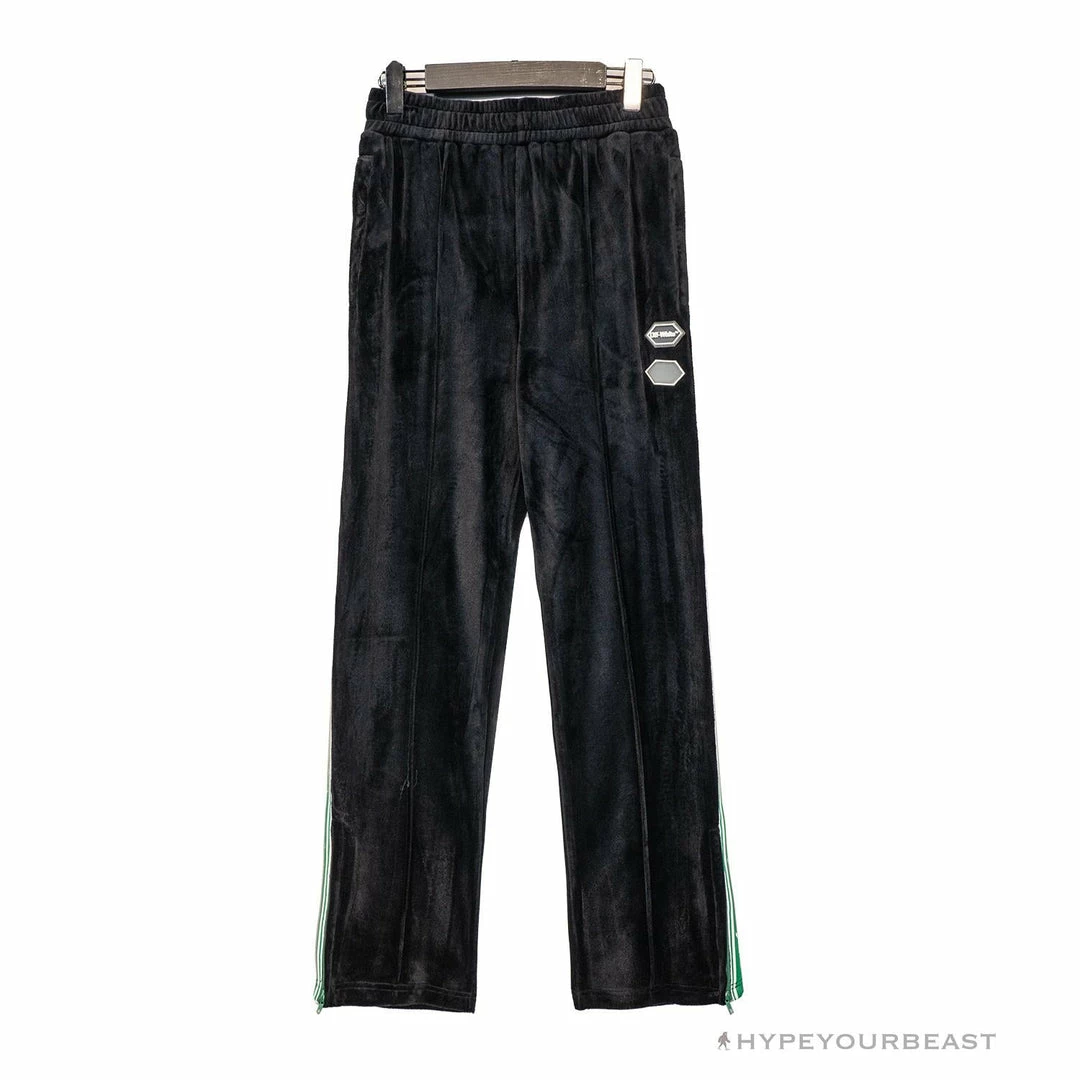 OFF-WHITE Side Webbing Casual Green Letter Pants
