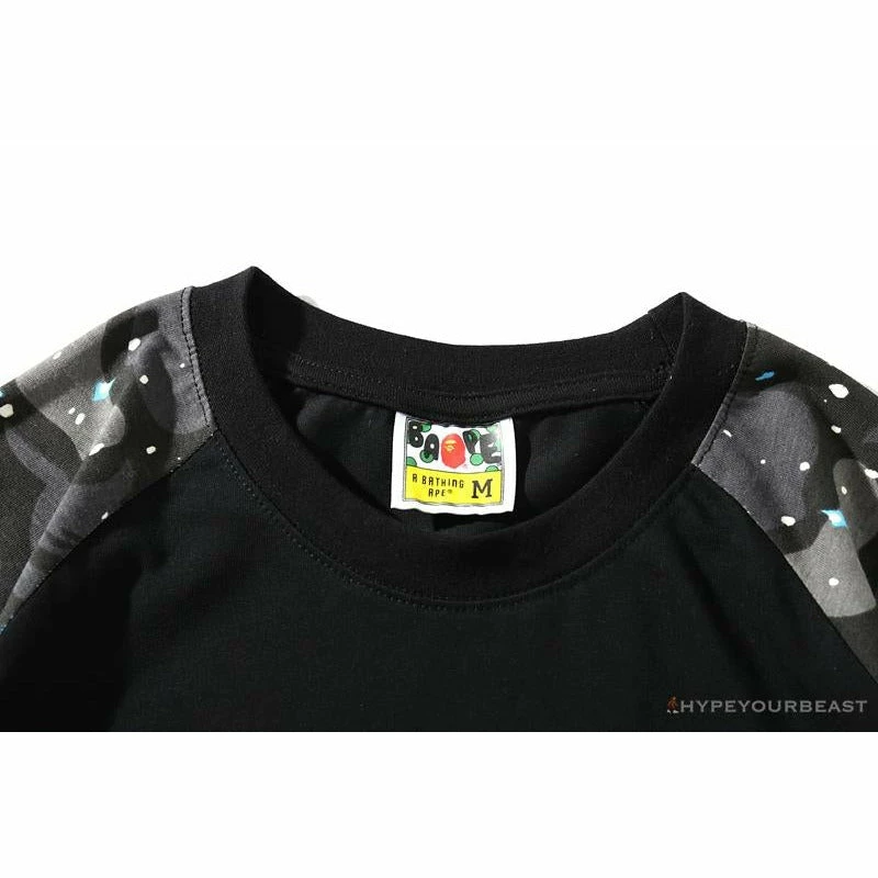 Clothes BAPE Baby Milo Galaxy Astronaut Luminous Tee Shirt ‘BLACK’