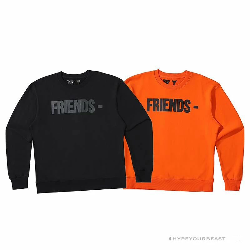 HypeYourBeast Shirts Vlone Black Shirt – Orange