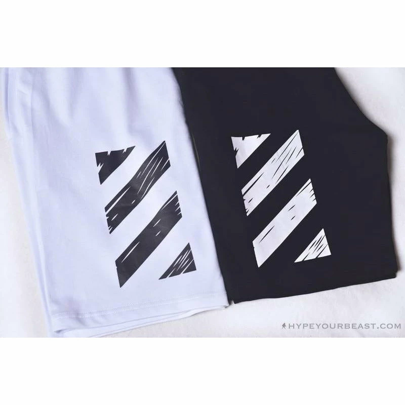 Pants OFF-WHITE Classic Seeing Things Shorts ‘BLACK’