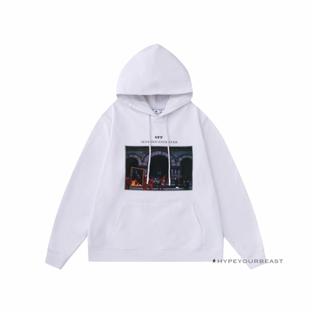 HypeYourBeast Hoodies & Jackets Off White Hoodie Fighter – White