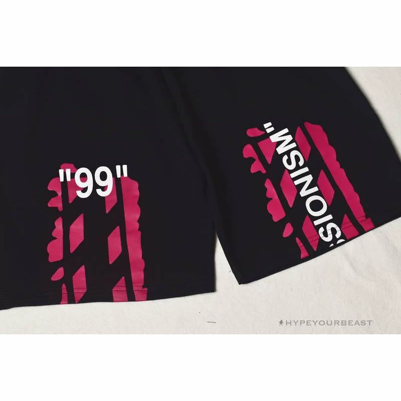 OFF-WHITE 99 X Pink Arrow Shorts ‘BLACK’