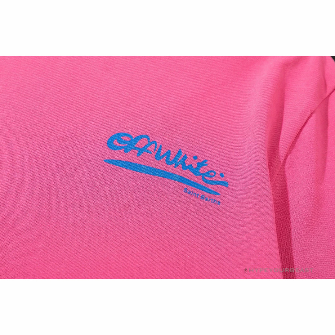 T-Shirts OFF-WHITE Tropical Landscape Tee Shirt ‘PINK’