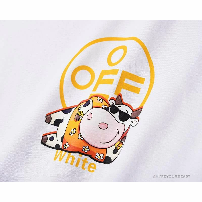 T-Shirts OFF-WHITE Hawaiian Cow Arrow Tee Shirt “WHITE’