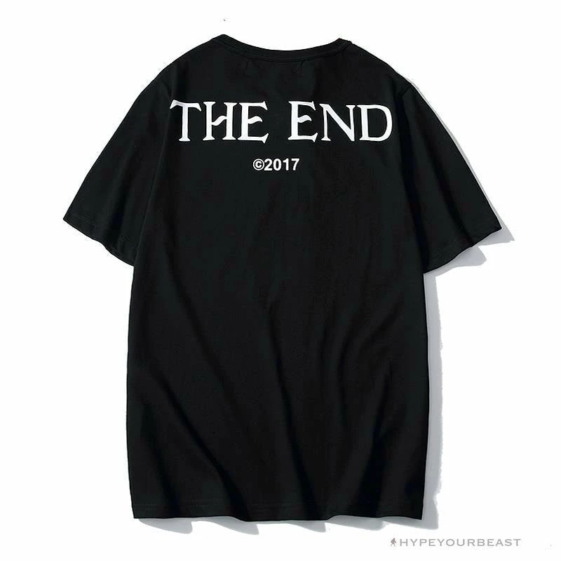 OFF-WHITE CO VIRGIL ABLOH Portrait Tee Shirt “BLACK’