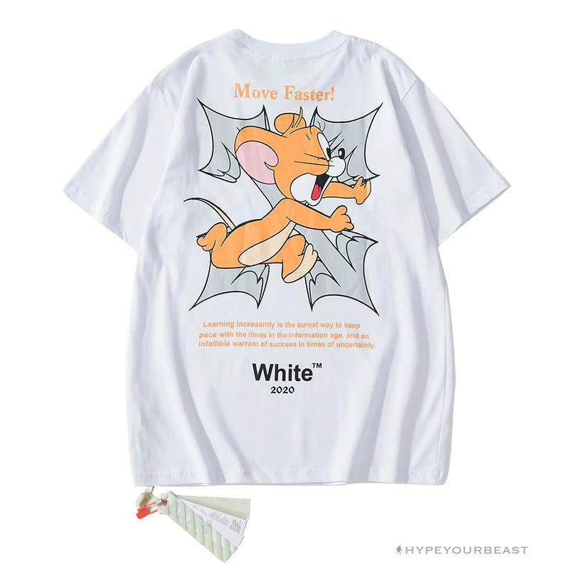 T-Shirts OFF-WHITE Jerry Move Faster Tee Shirt ‘WHITE’